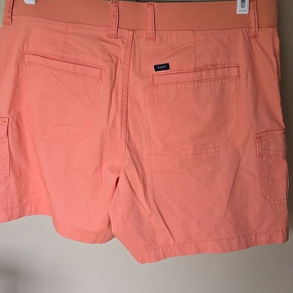 New Womens Lee Flex to Go Shorts Great Color 14 Medium Papaya Summer Ladies - Picture 8 of 16